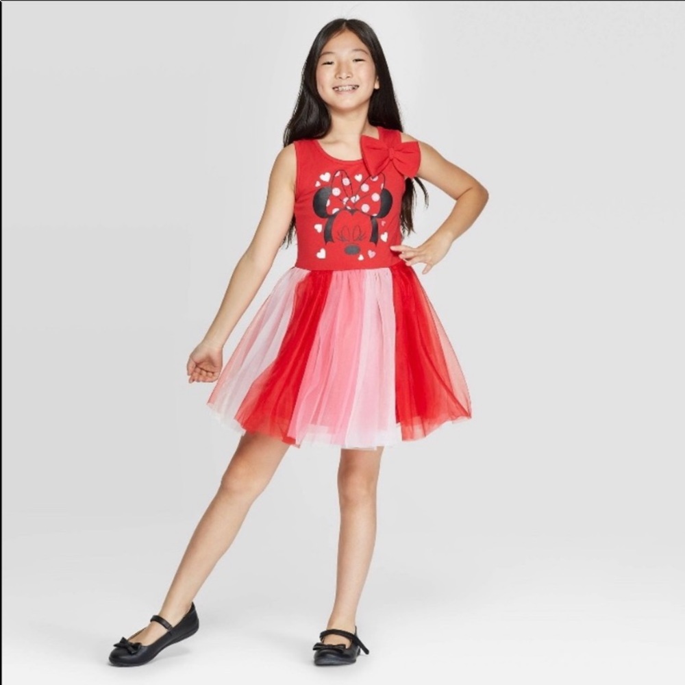 Girls Minnie Mouse sleeveless dress